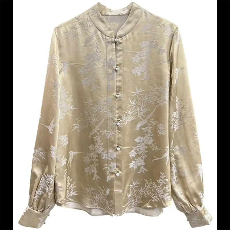 Embroidery Cardigan - Chinese Blouses For Women Shirt Retro