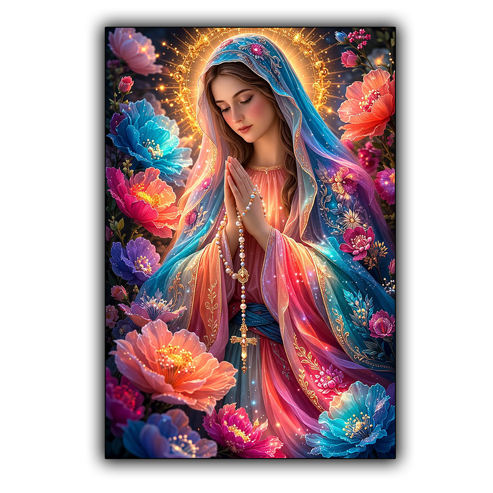 Embroidery Jesus - Virgin Mary Mother of Jesus Diamond