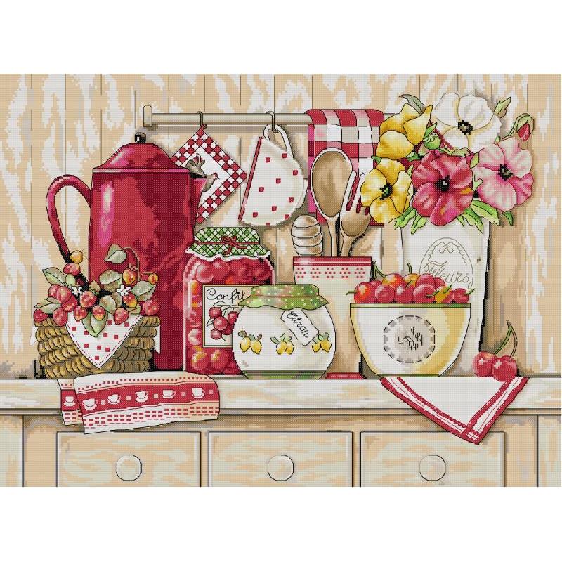 Embroidery Kitchen - Still Life Pattern Cross Stitch Kits