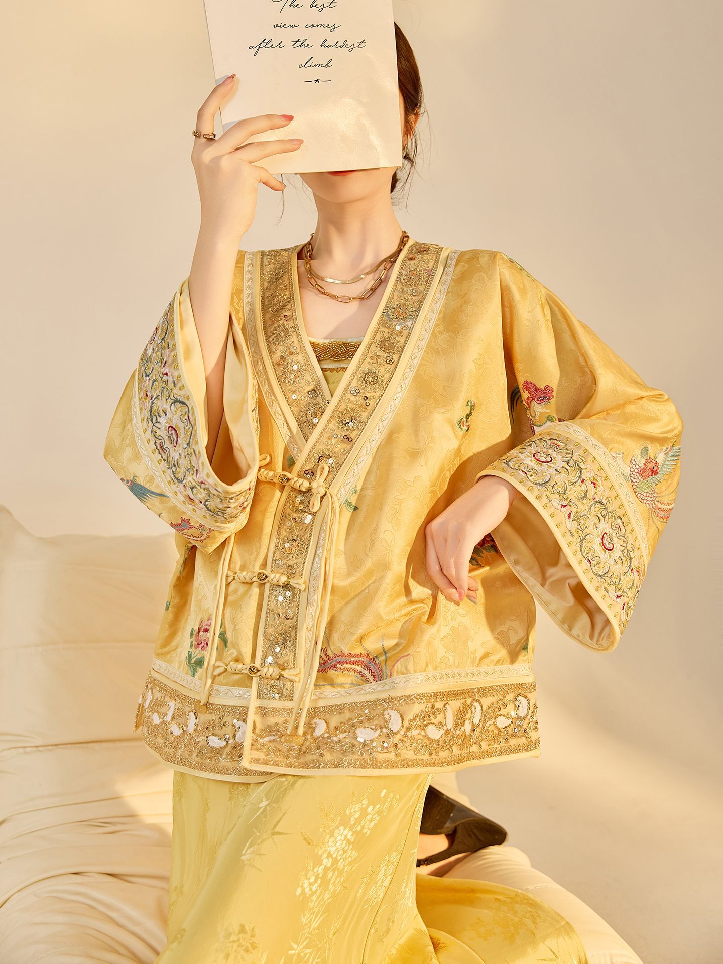 Embroidery A - Autumn New Fashion V-neck High-end Jacket