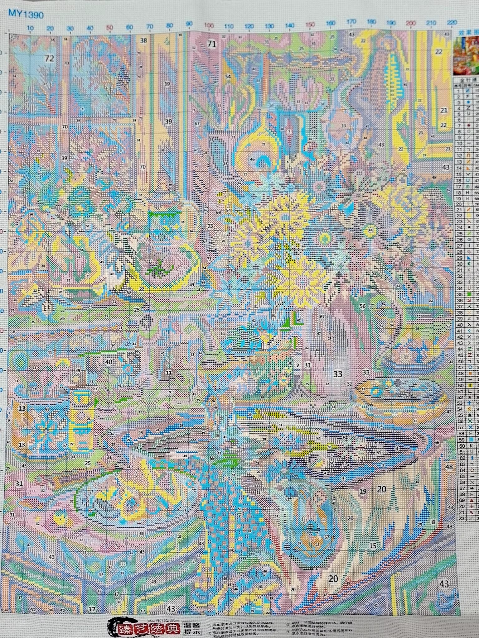9ct 75x90cm Flower Kitchen Emb - đánh giá và giá Embroidery Kitchen