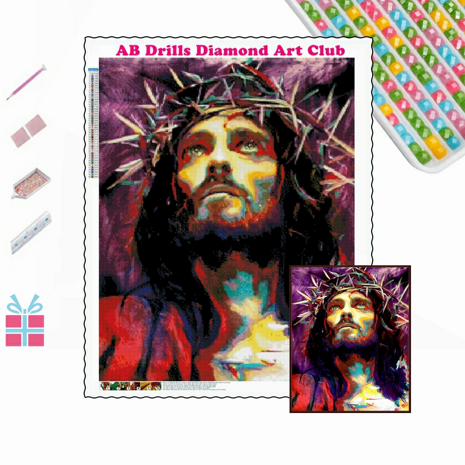 Jesus Christ Christian 5D DIY  - đánh giá và giá Embroidery Jesus