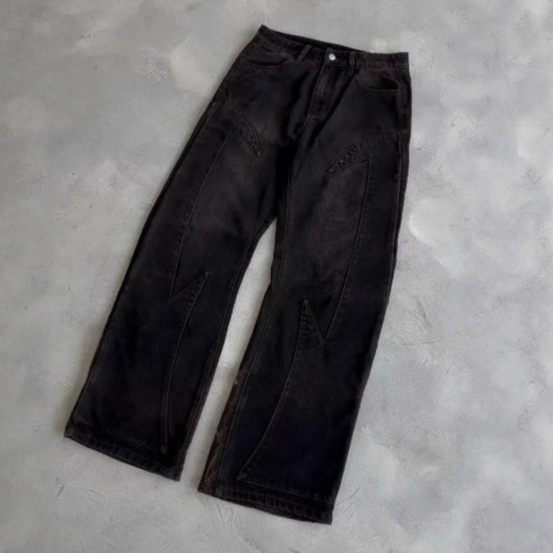 Mens Jeans Harajuku Y2K Street - đánh giá và giá Embroidery On Jeans