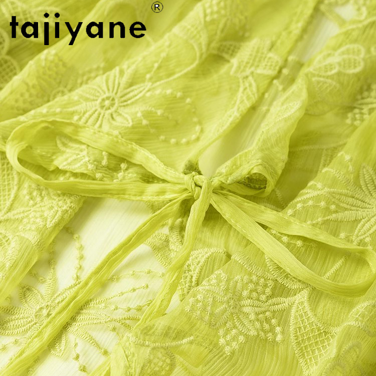 TAJIYANE 100% Mulberry Silk Bl - đánh giá và giá Embroidery Cardigan