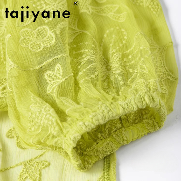 TAJIYANE 100% Mulberry Silk Bl - đánh giá và giá Embroidery Cardigan