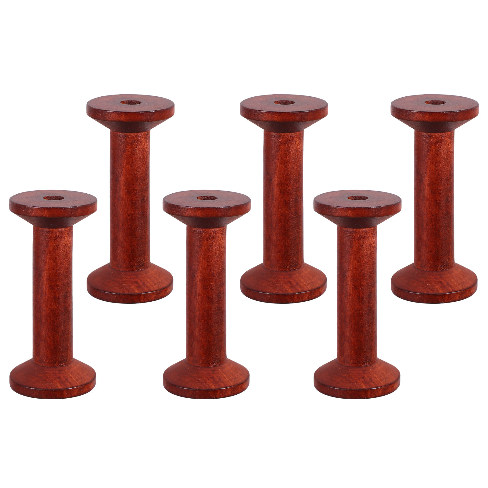 6Pcs Smooth Wood Thread Spools - đánh giá và giá Embroidery Thread