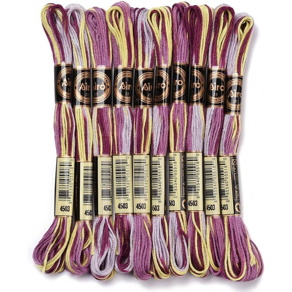 6 Strands Purple Variegated Em - đánh giá và giá Embroidery Thread