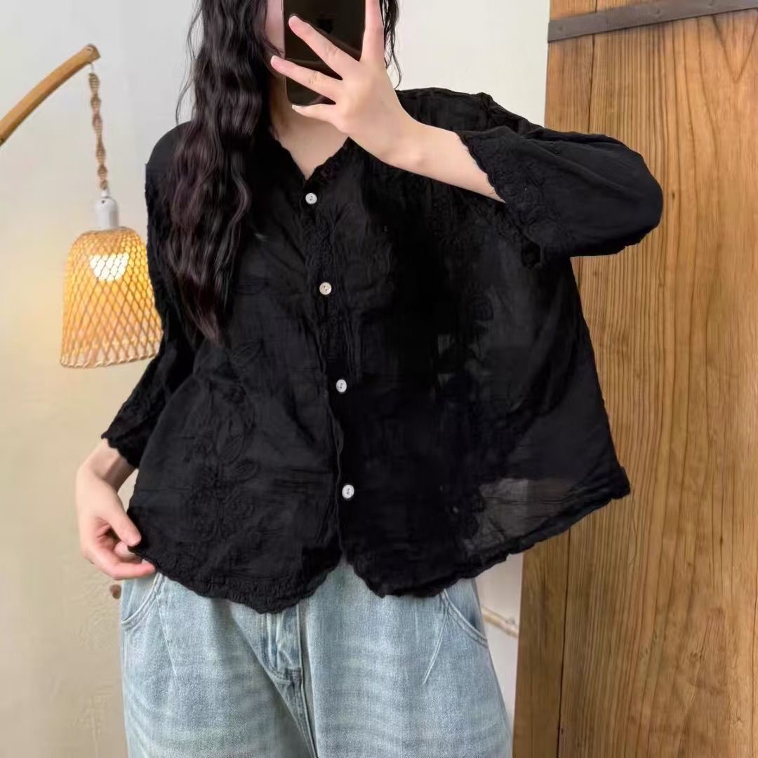 Women's Floral Embroidery Boho - đánh giá và giá Embroidery Cardigan