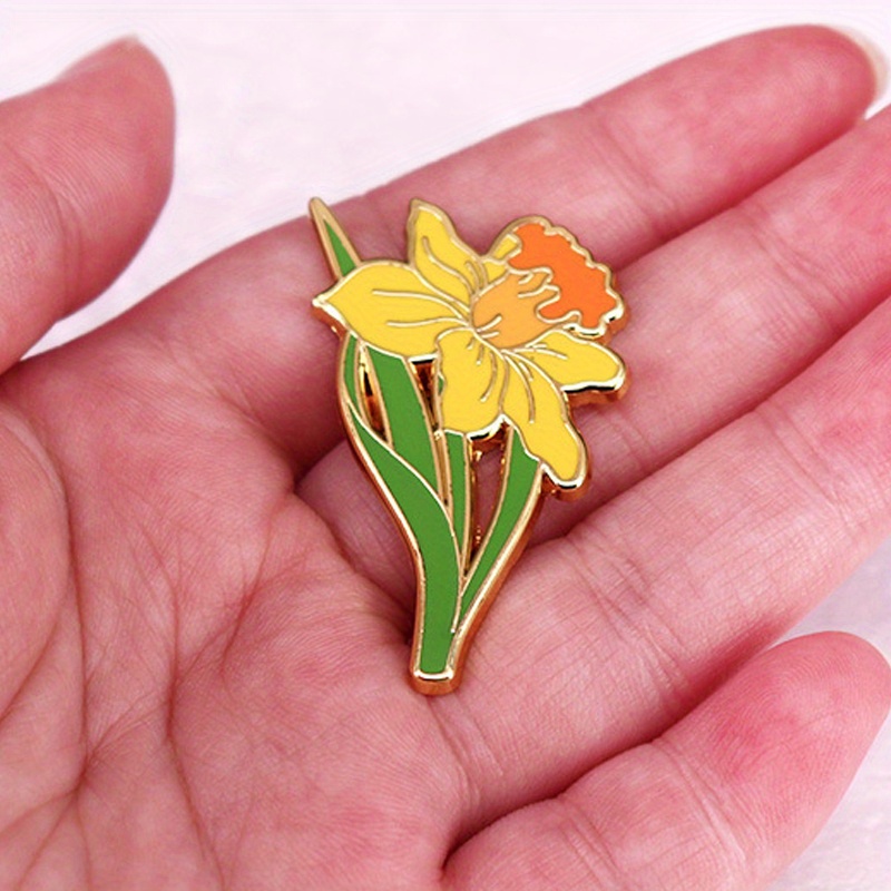 Yellow Daffodil Brooch Herbace - đánh giá và giá Embroidery Legacy