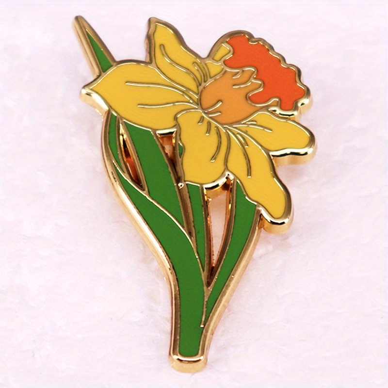 Yellow Daffodil Brooch Herbace - đánh giá và giá Embroidery Legacy
