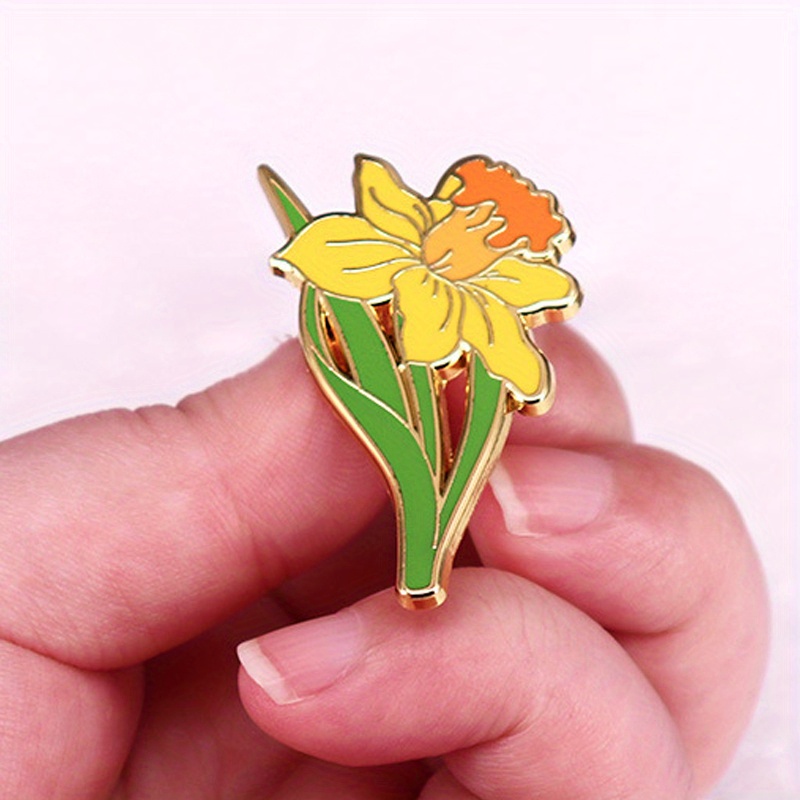 Yellow Daffodil Brooch Herbace - đánh giá và giá Embroidery Legacy