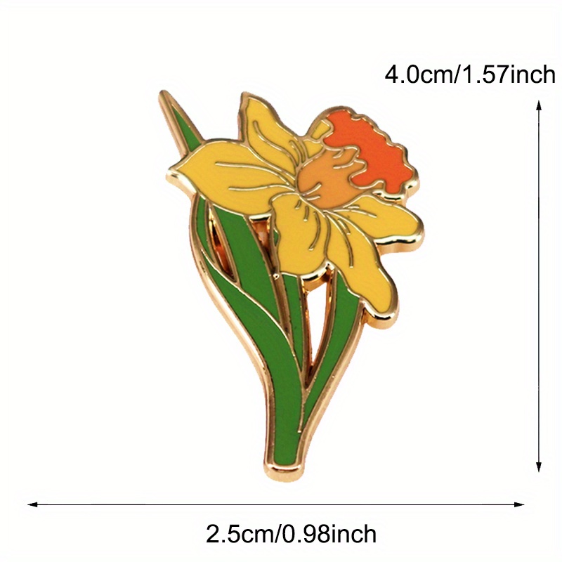 Yellow Daffodil Brooch Herbace - đánh giá và giá Embroidery Legacy