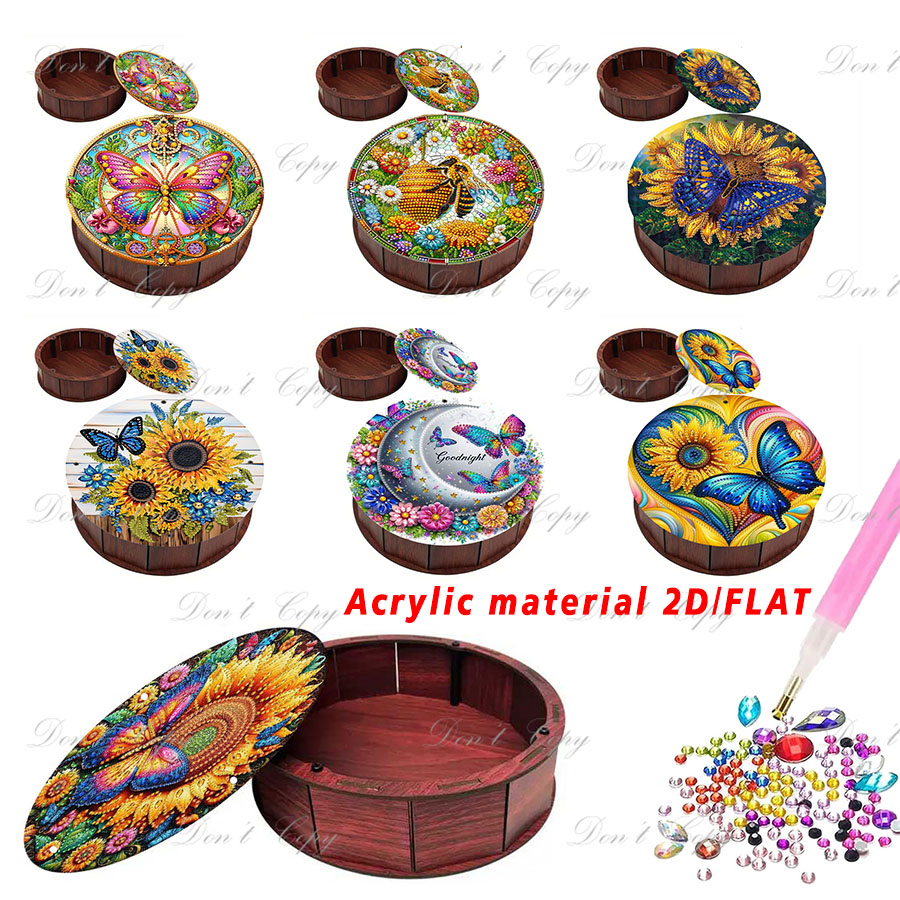 A set of round storage boxes w - đánh giá và giá Embroidery Gift Ideas