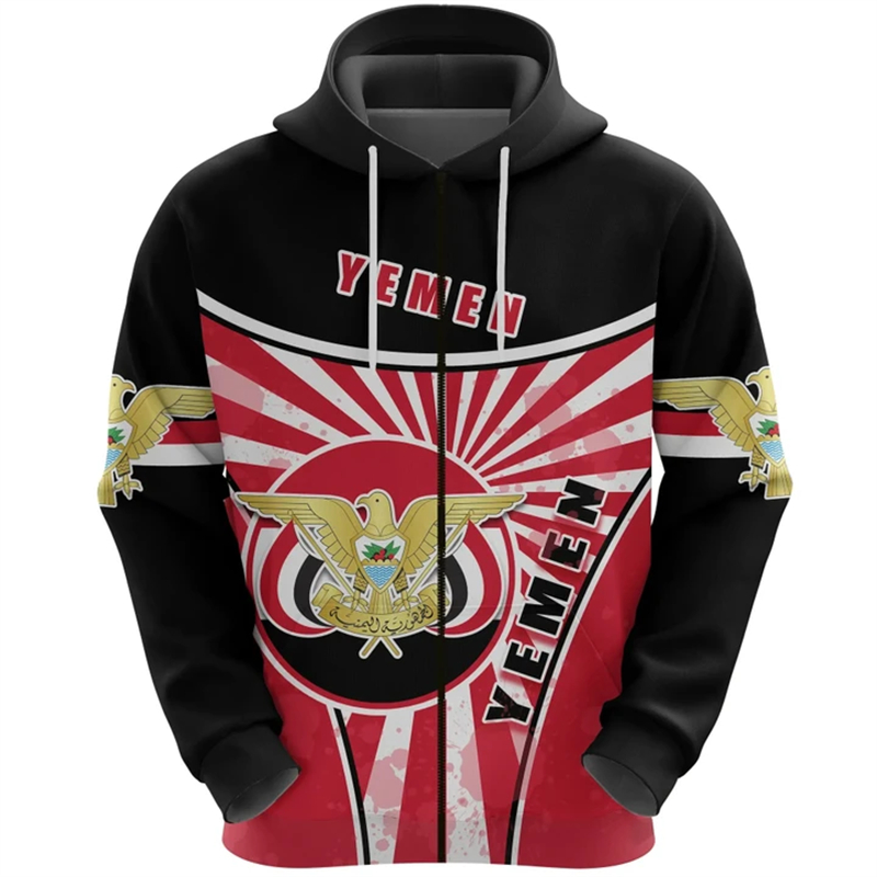 Vintage Men's Hoodie Yemen Fla - đánh giá và giá Embroidery Legacy