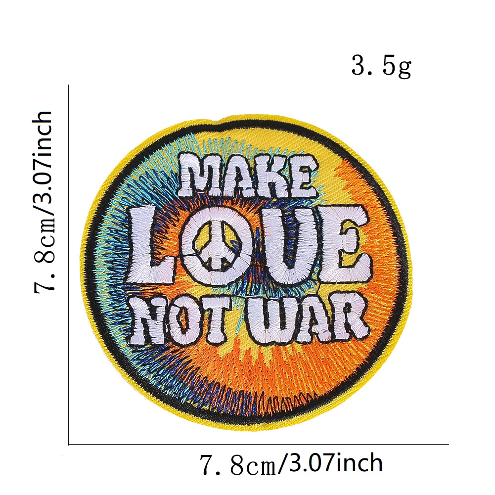 Anti War Make Love Not War Emb - đánh giá và giá Embroidery On Jeans