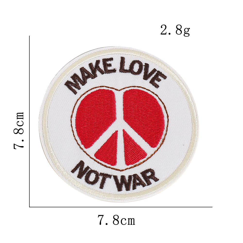 Anti War Make Love Not War Emb - đánh giá và giá Embroidery On Jeans