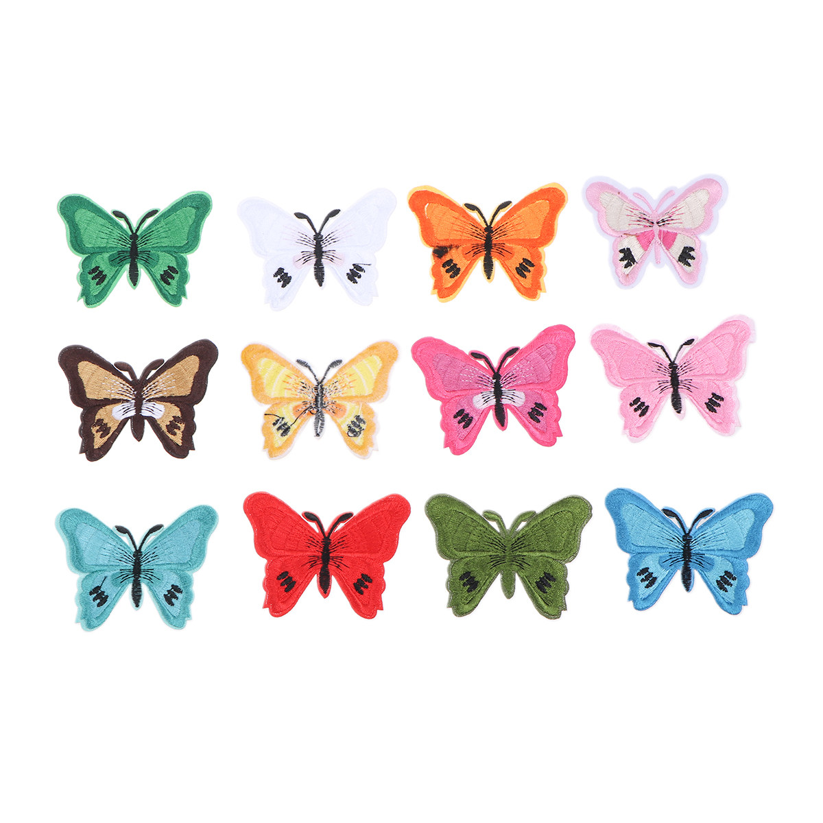12Pcs Colorful Butterfly Embro - đánh giá và giá Embroidery On Jeans