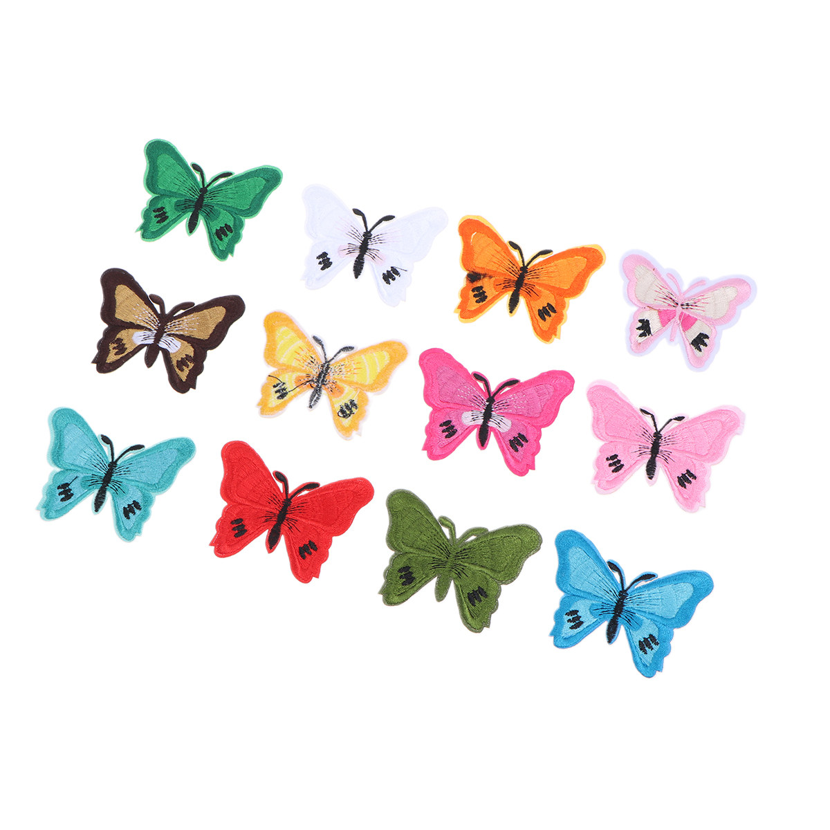 12Pcs Colorful Butterfly Embro - đánh giá và giá Embroidery On Jeans