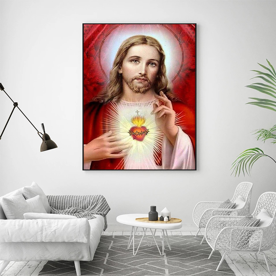 AZQSD Diamond Painting Jesus R - đánh giá và giá Embroidery Jesus
