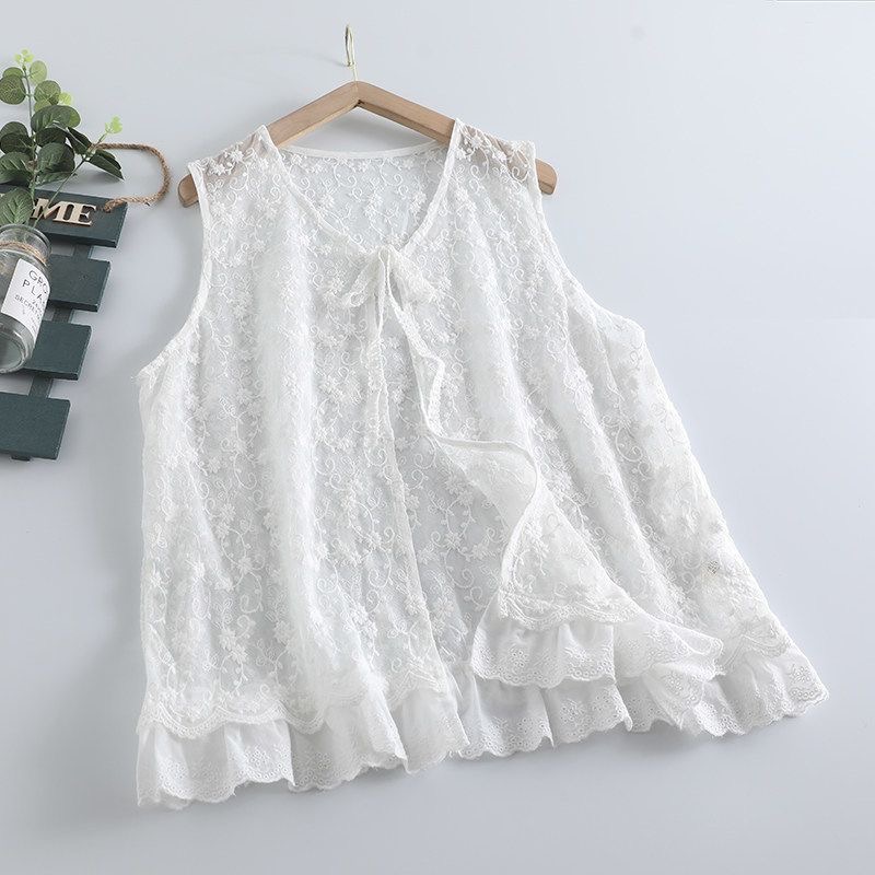 Thin Sheer Mesh Lace Shirt Car - đánh giá và giá Embroidery Cardigan
