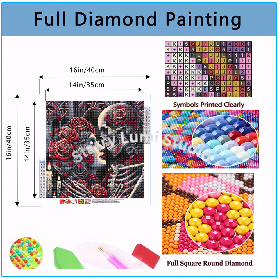 5D Diamond Painting Gothic Lad - đánh giá và giá Embroidery Rose
