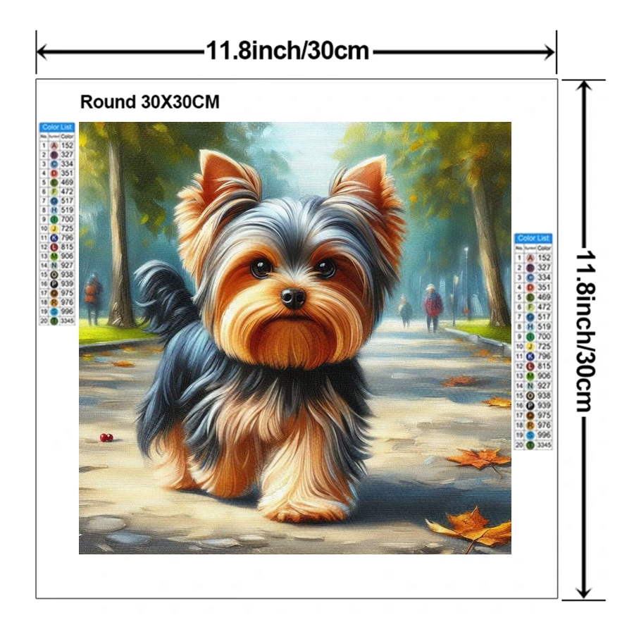 Yorkshire Terrier Dog 5D DIY D - đánh giá và giá Embroidery Gift Ideas