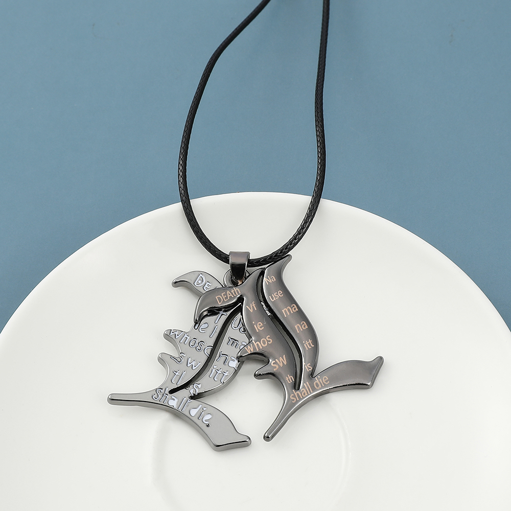 Death Note L Logo Pendant Neck - đánh giá và giá Embroidery H&M