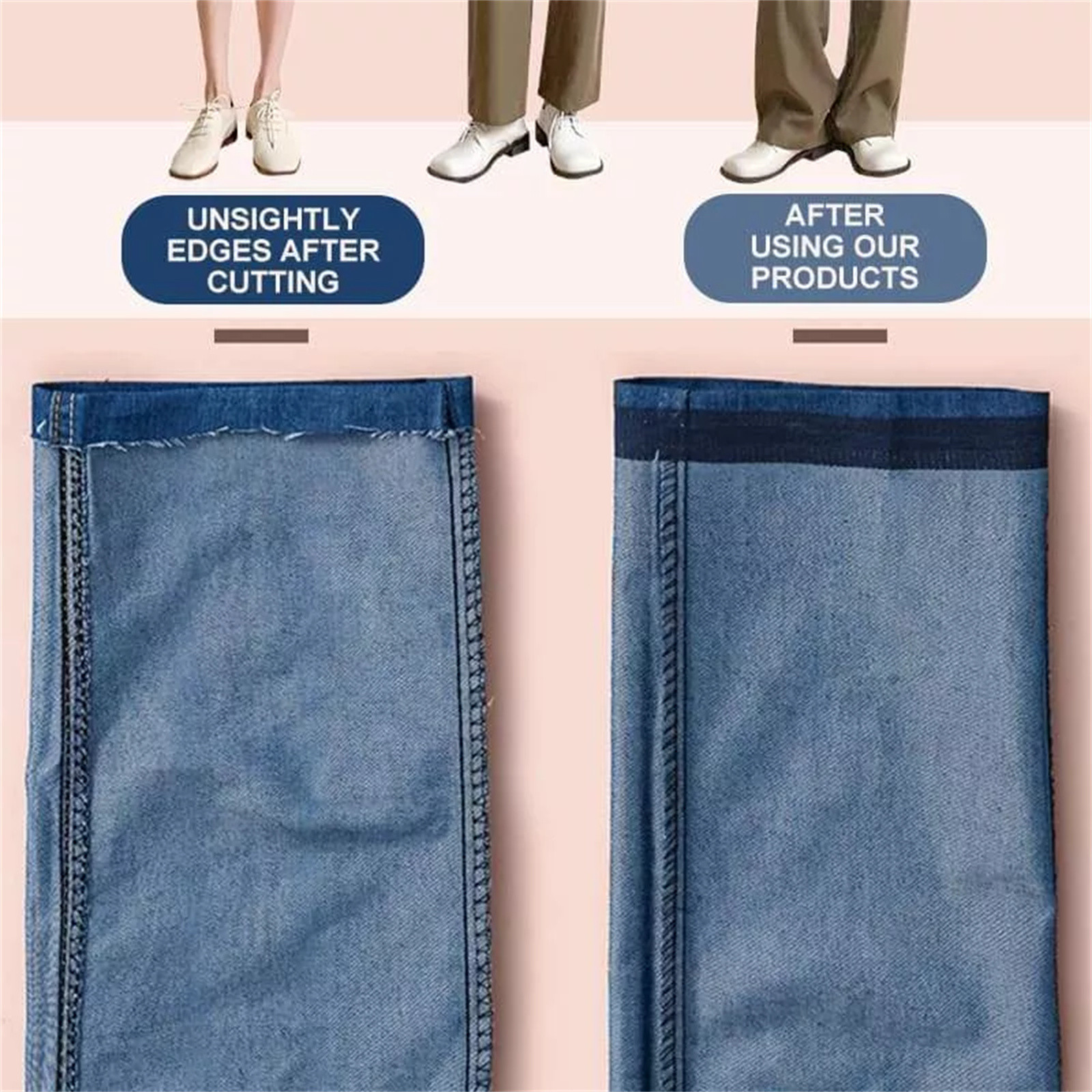 Pants Edge Shorten Self-Adhesi - đánh giá và giá Embroidery On Jeans