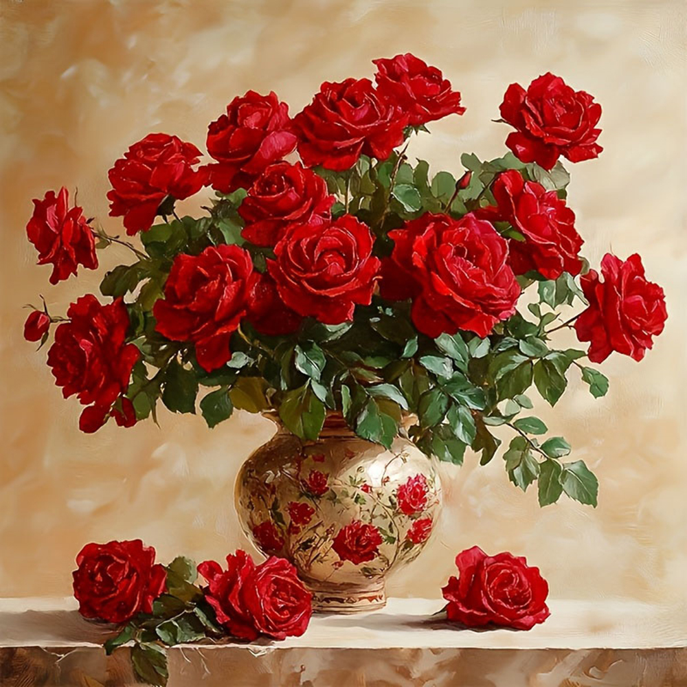 Rose Diamond Painting Full Squ - đánh giá và giá Embroidery Rose