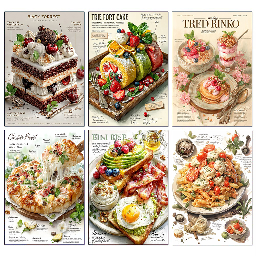 Delicious Food Diamond Paintin - đánh giá và giá Embroidery Kitchen
