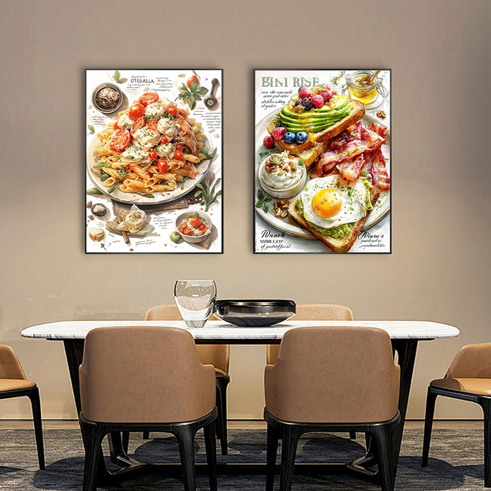 Delicious Food Diamond Paintin - đánh giá và giá Embroidery Kitchen
