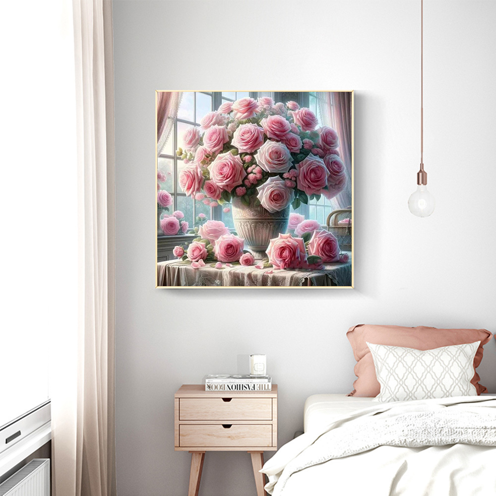 1PC frameless  5D Diy Diamond  - đánh giá và giá Embroidery Rose