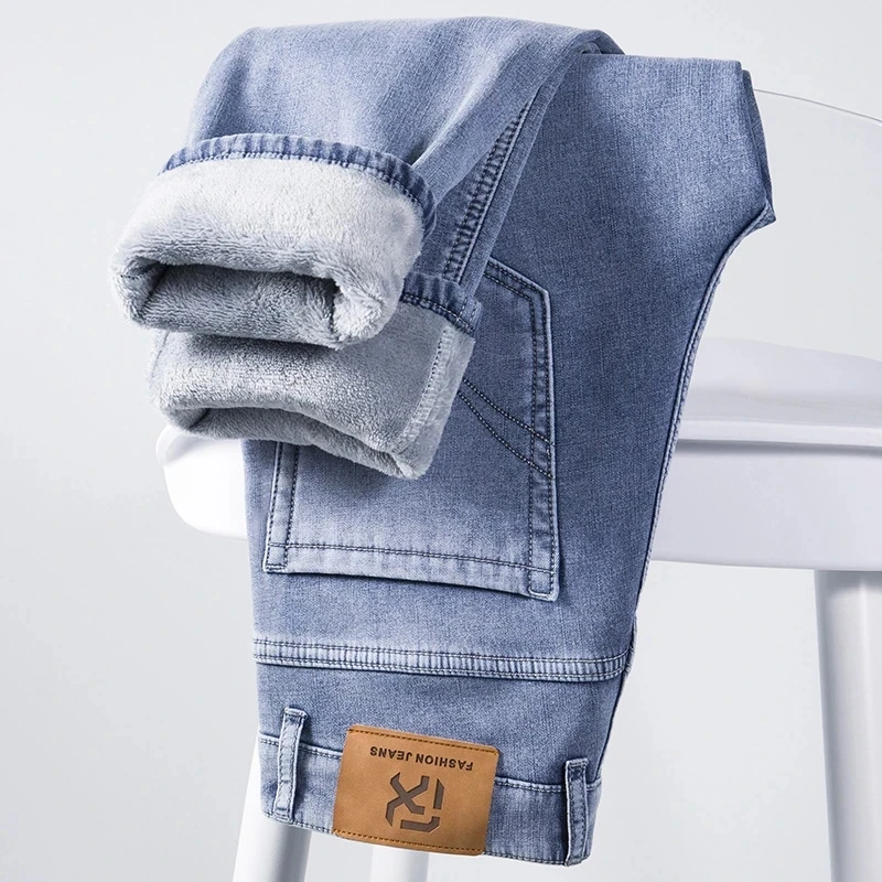 Winter Fleecy Thickened Warm J - đánh giá và giá Embroidery On Jeans