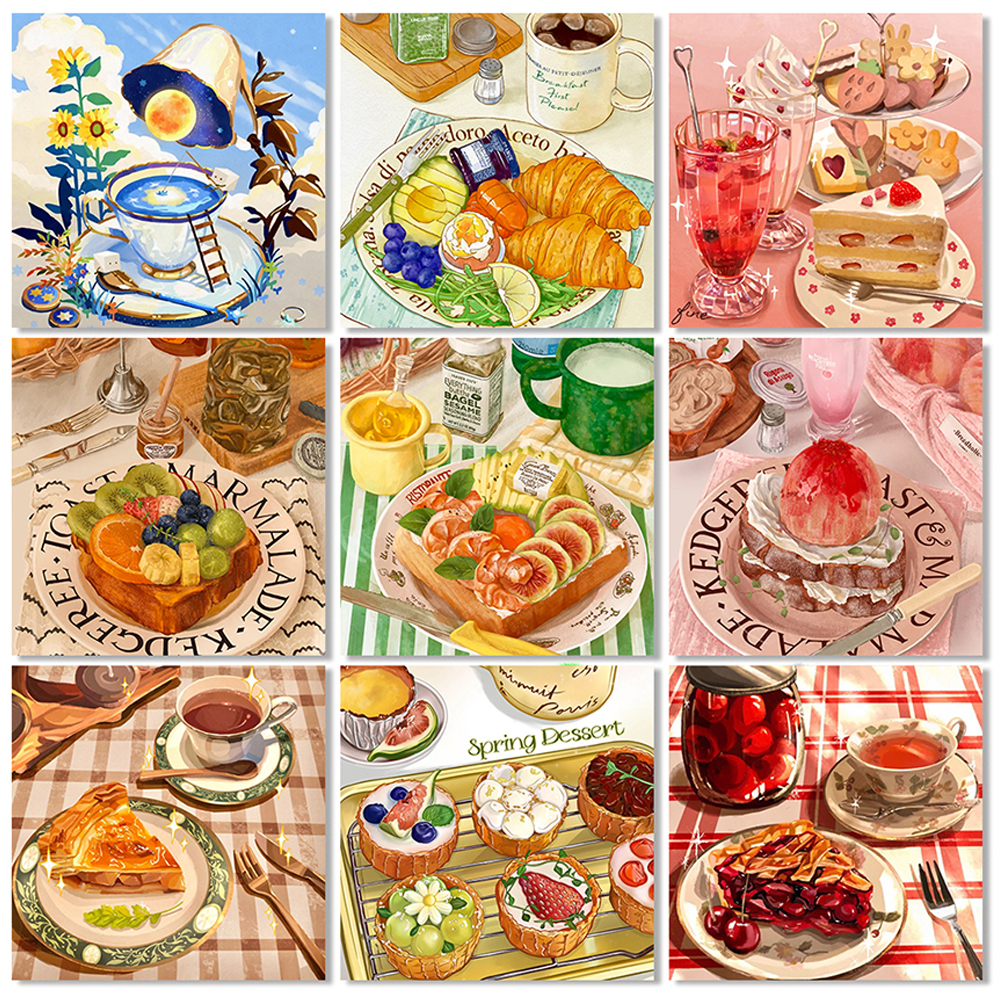 5D DIY Cake Dessert Diamond Pa - đánh giá và giá Embroidery Gift Ideas