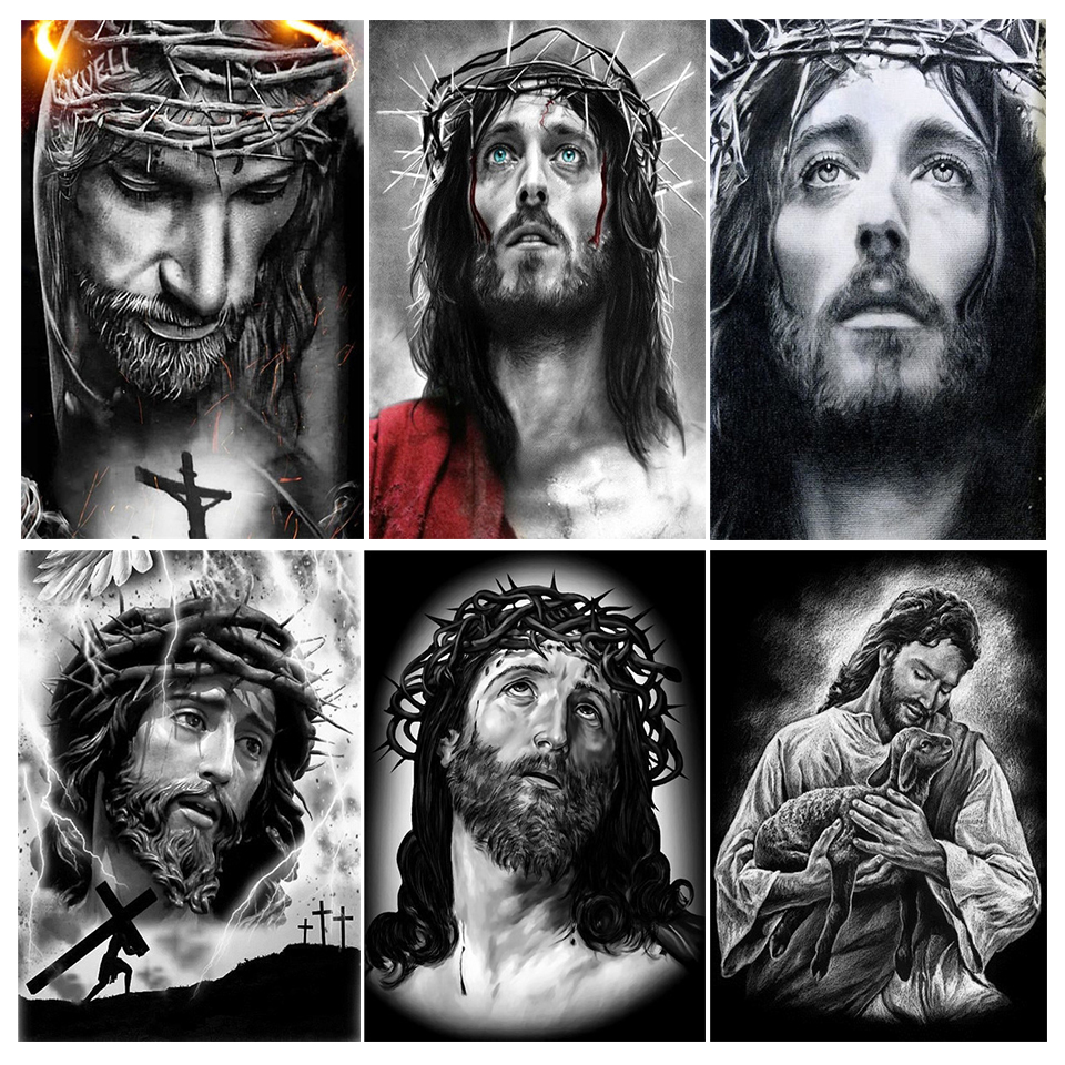 Jesus 5D DIY Diamond Painting  - đánh giá và giá Embroidery Jesus