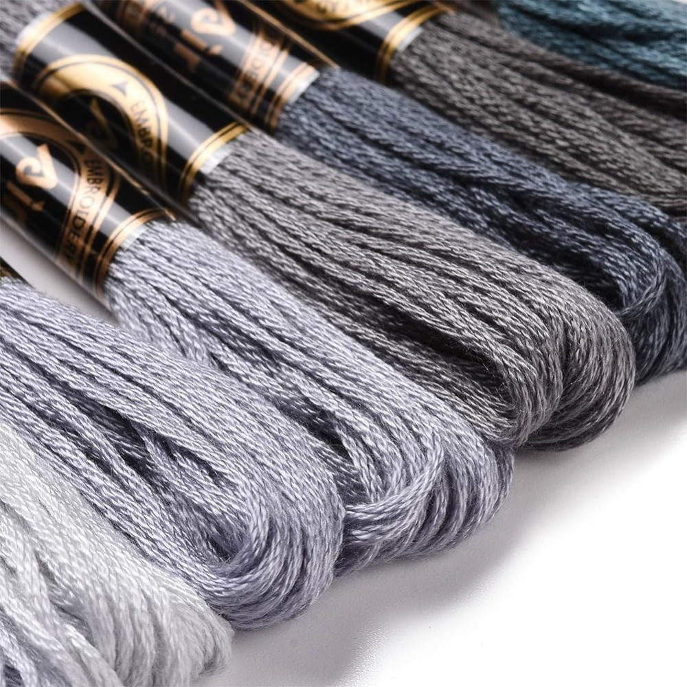 8 Skeins 70 Yards Grey Friends - đánh giá và giá Embroidery Thread