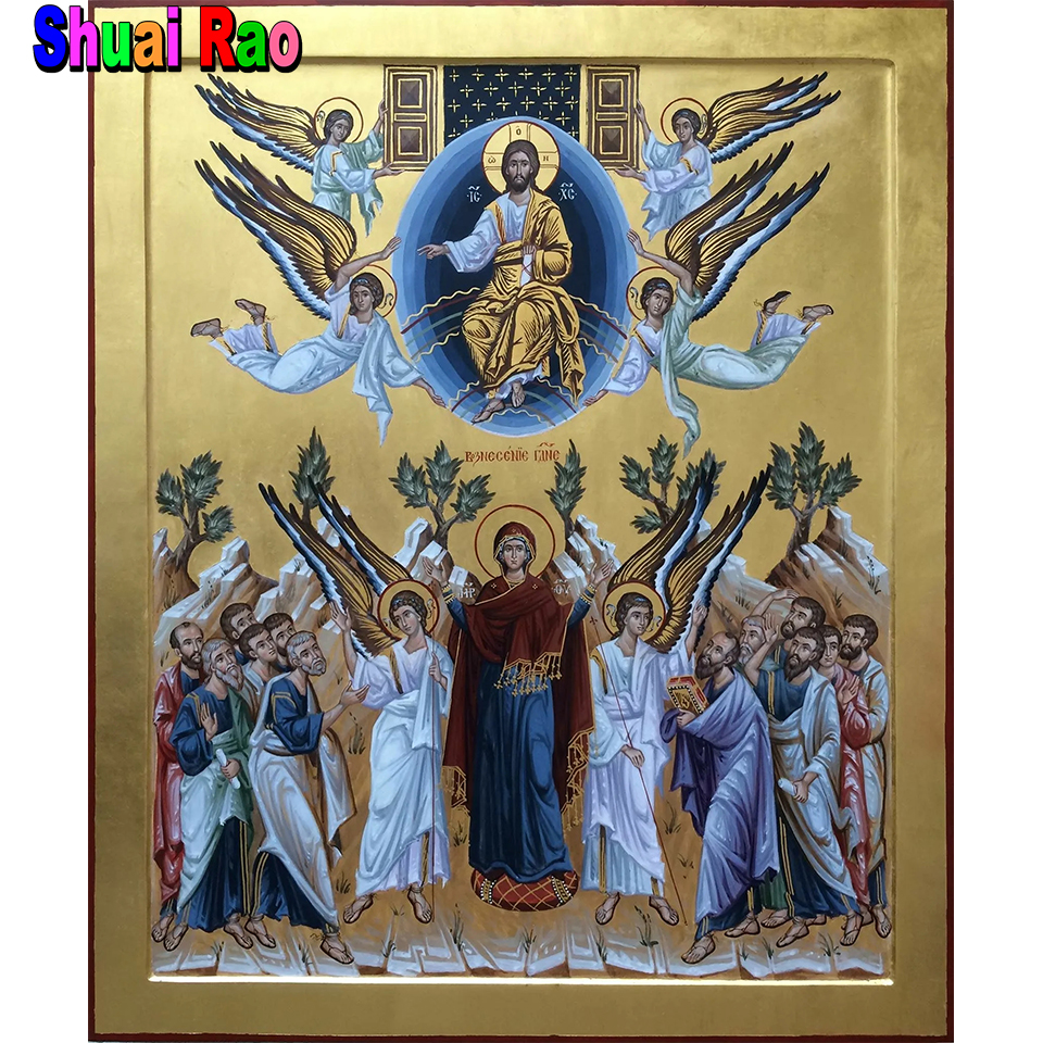 Virgin maria religious DIY 5D  - đánh giá và giá Embroidery Jesus