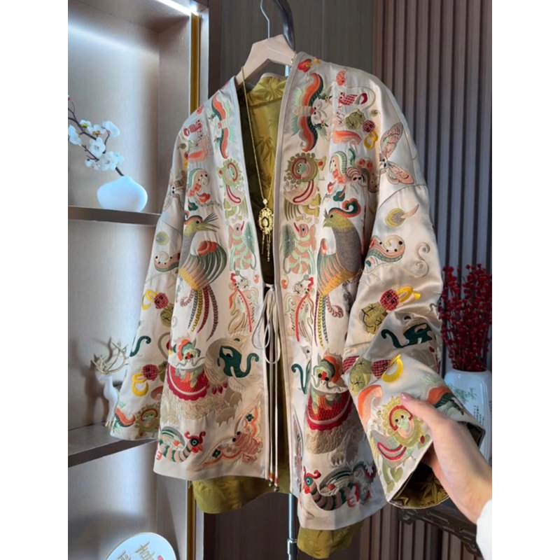 New Chinese Style Kimono Cardi - đánh giá và giá Embroidery A