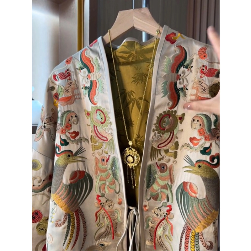 New Chinese Style Kimono Cardi - đánh giá và giá Embroidery A