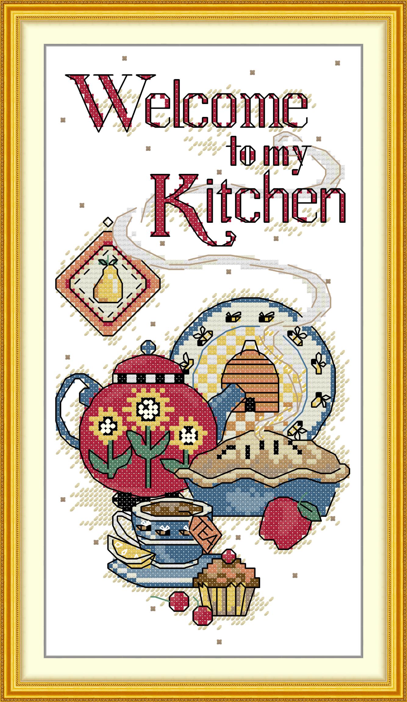 1pc Kitchen Door Flag Pattern  - đánh giá và giá Embroidery Kitchen