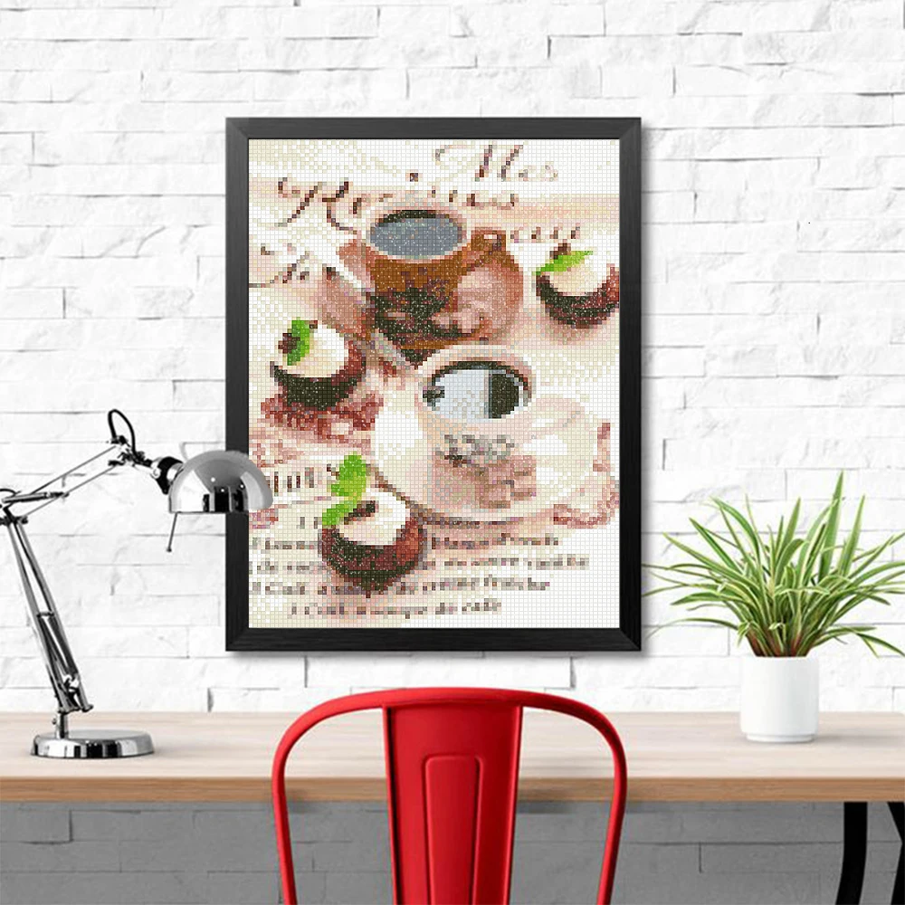 DIY 5D Diamond Painting Kitche - đánh giá và giá Embroidery Kitchen