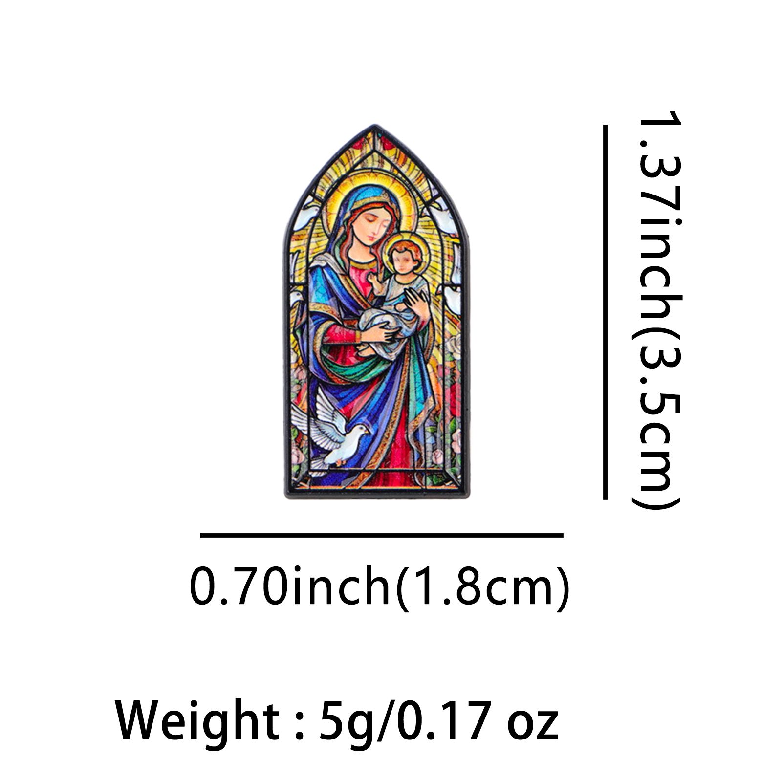 Virgin Mary Jesus Vintage Lape - đánh giá và giá Embroidery Jesus