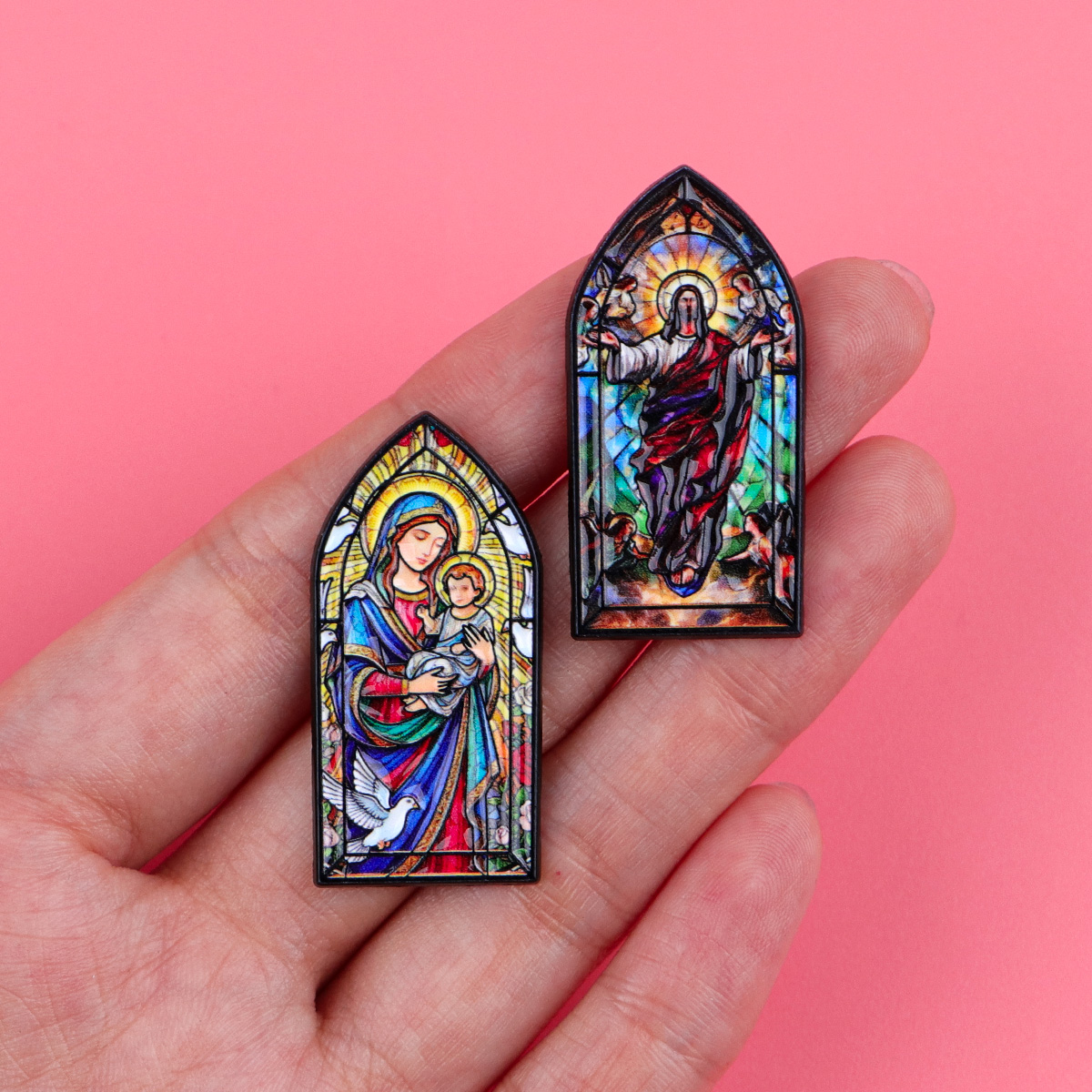 Virgin Mary Jesus Vintage Lape - đánh giá và giá Embroidery Jesus