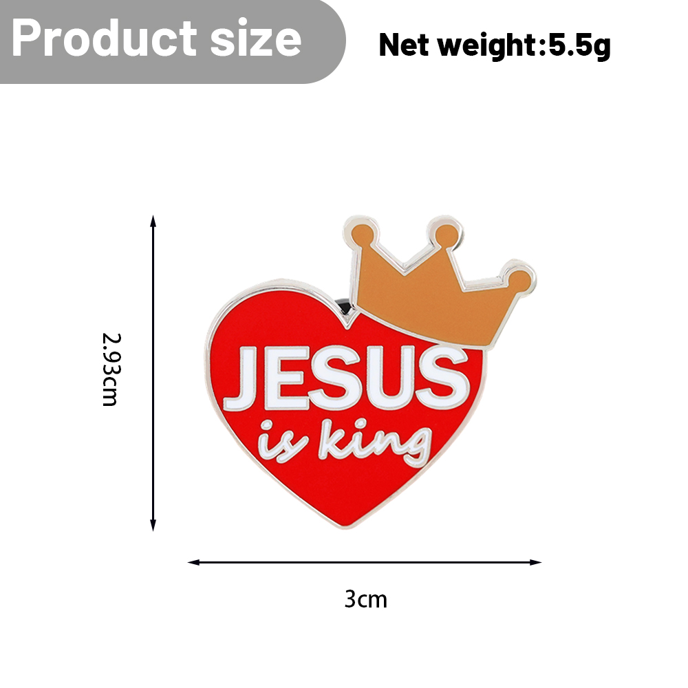 Jesus Is King Red Heart Crown  - đánh giá và giá Embroidery Jesus