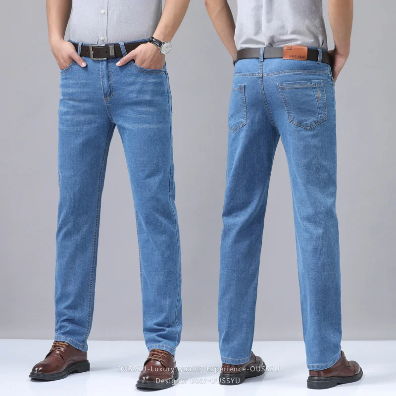 Summer Thin Men's Denim Jeans  - đánh giá và giá Embroidery On Jeans