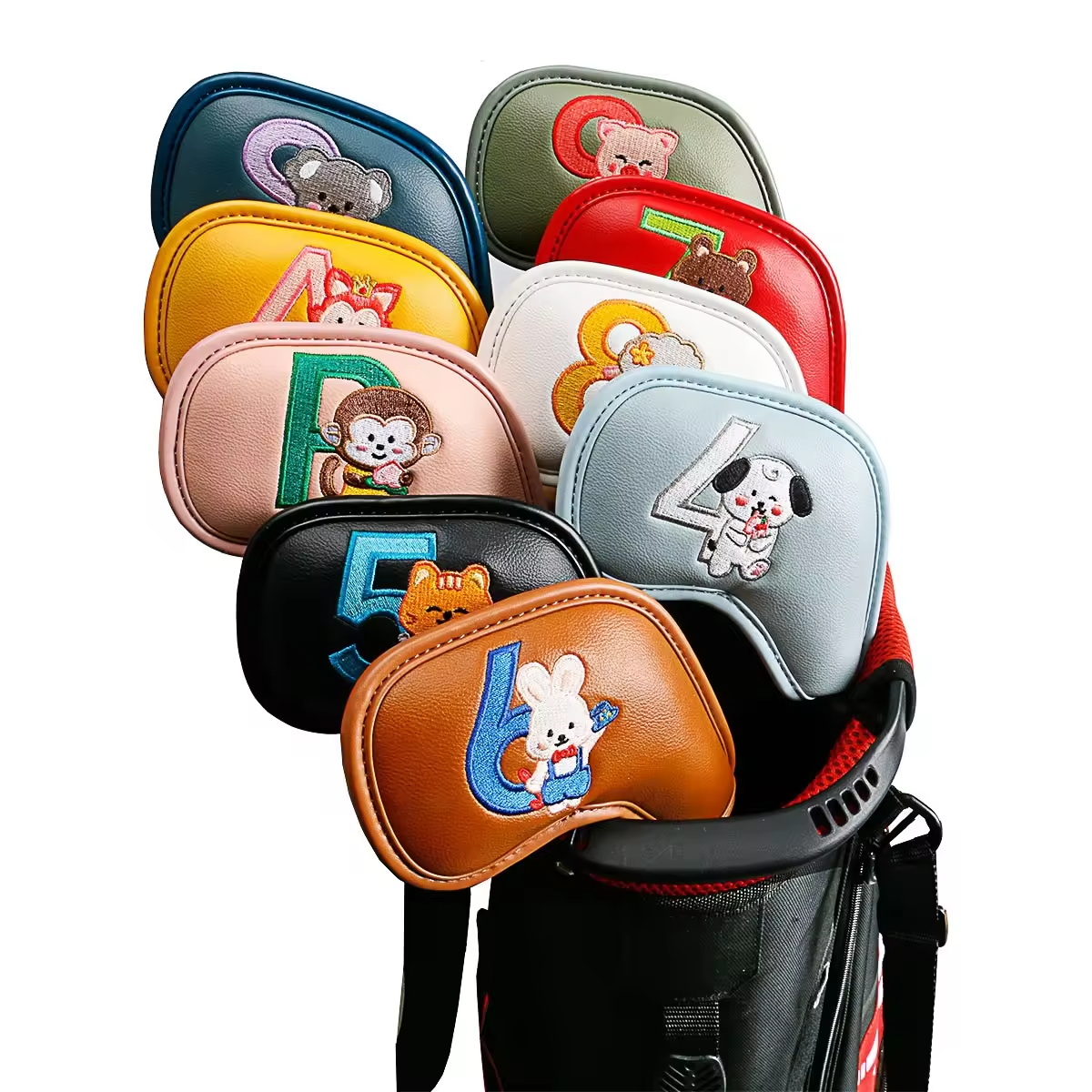 9Pcs Cute Cartoon Animal Golf  - đánh giá và giá Embroidery Gift Ideas