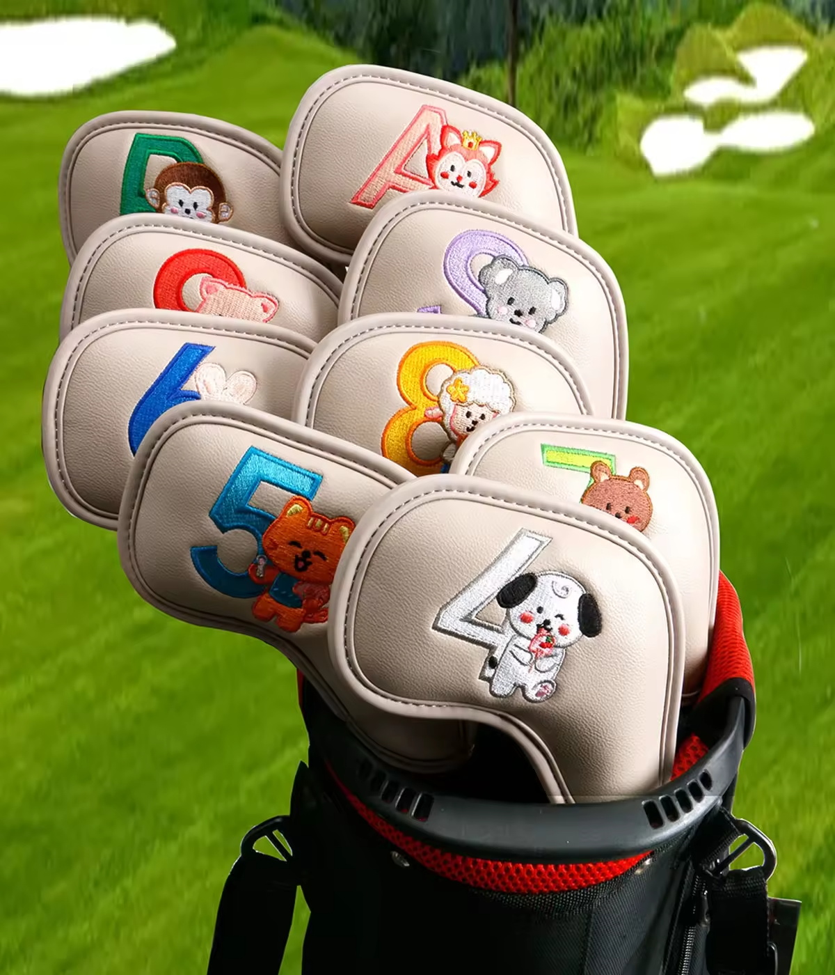 9Pcs Cute Cartoon Animal Golf  - đánh giá và giá Embroidery Gift Ideas