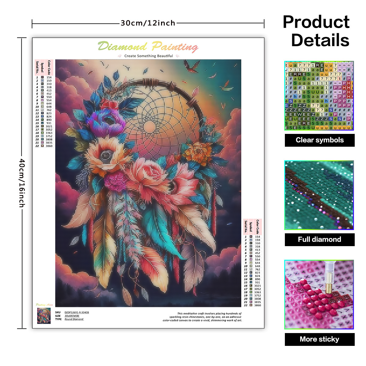 Frameless, Diamond Painting Dr - đánh giá và giá Embroidery Rose
