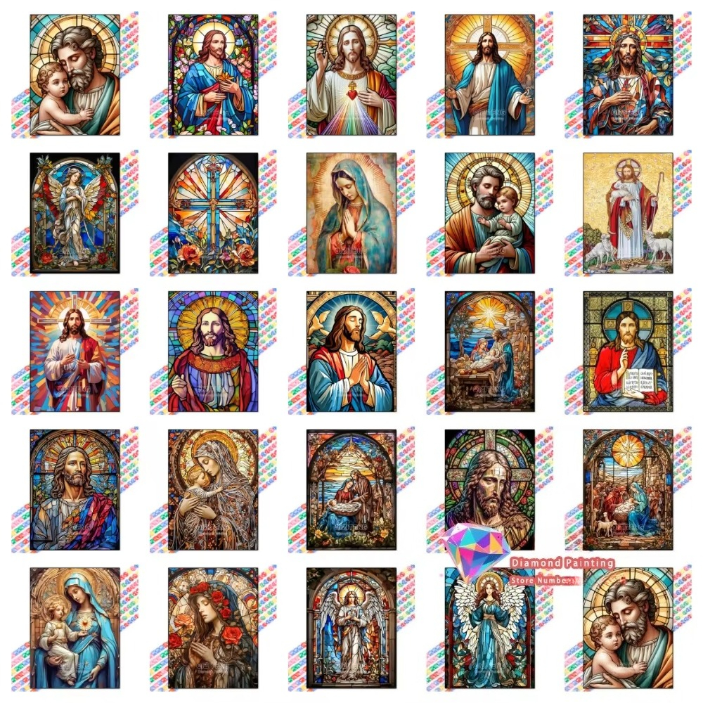 1PC frameless Easter Jesus Squ - đánh giá và giá Embroidery Jesus