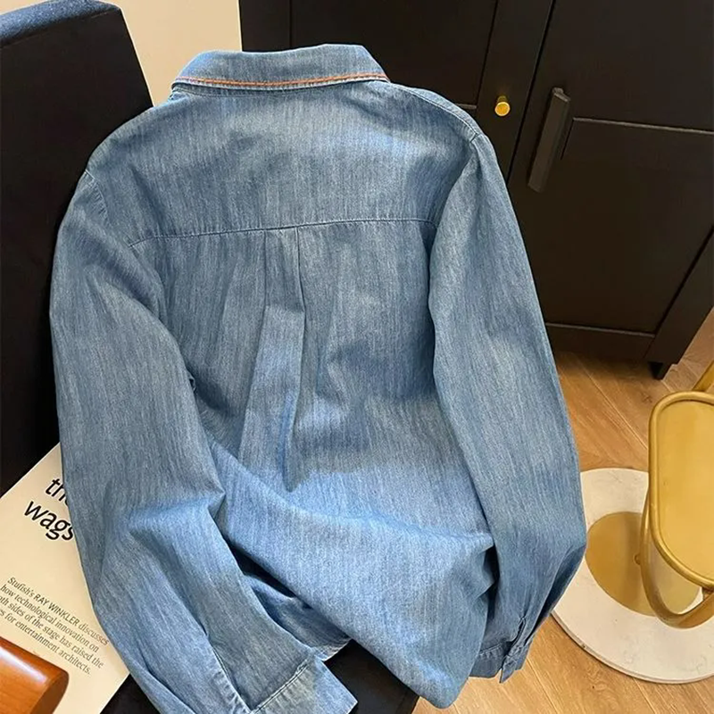 Harajuku Fashion Cotton Denim  - đánh giá và giá Embroidery On Jeans
